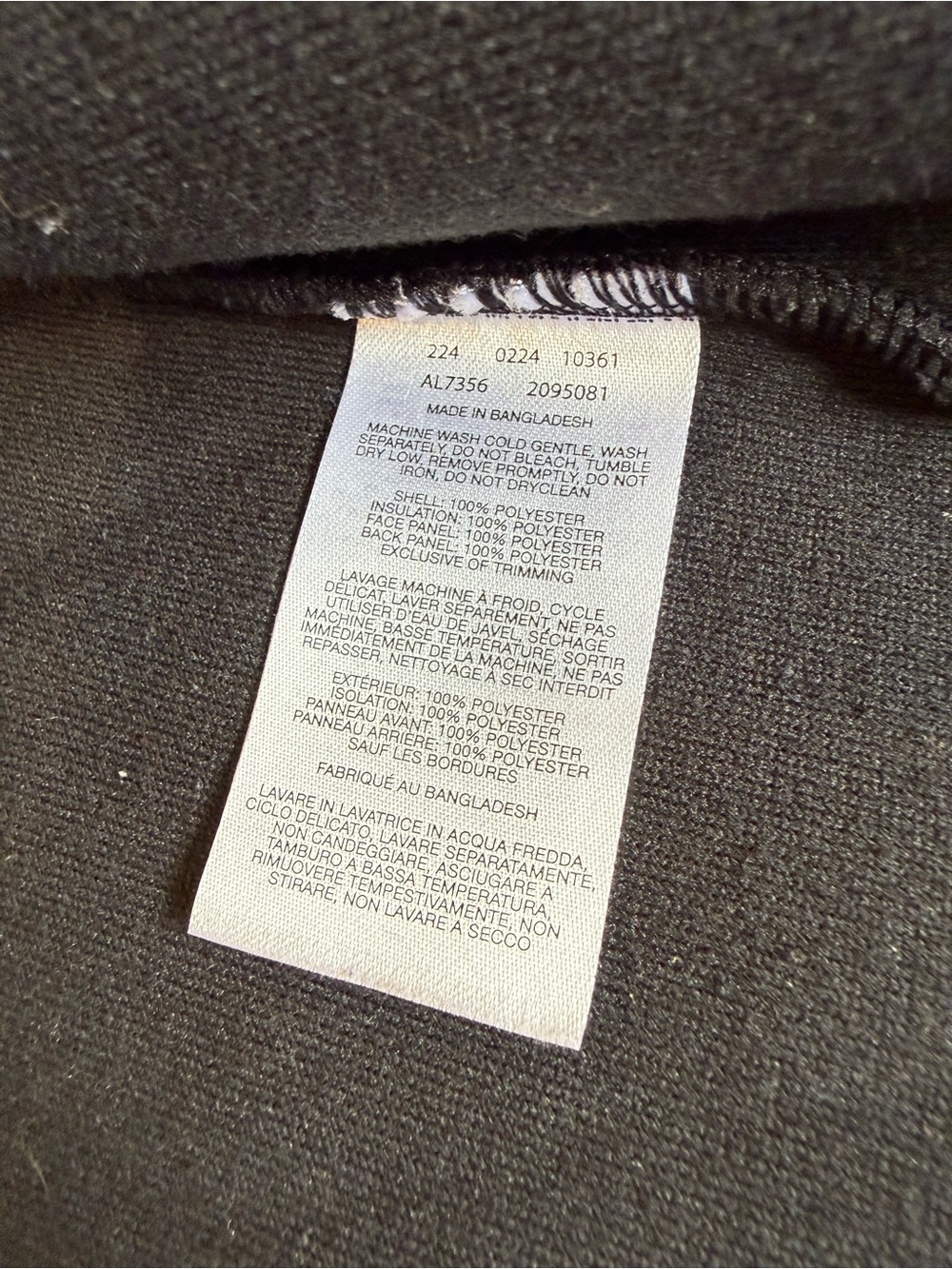 Columbia Womens Cloud Point Long Fleece Jacket Coat Winter Black Size Large - Picture 4 of 7